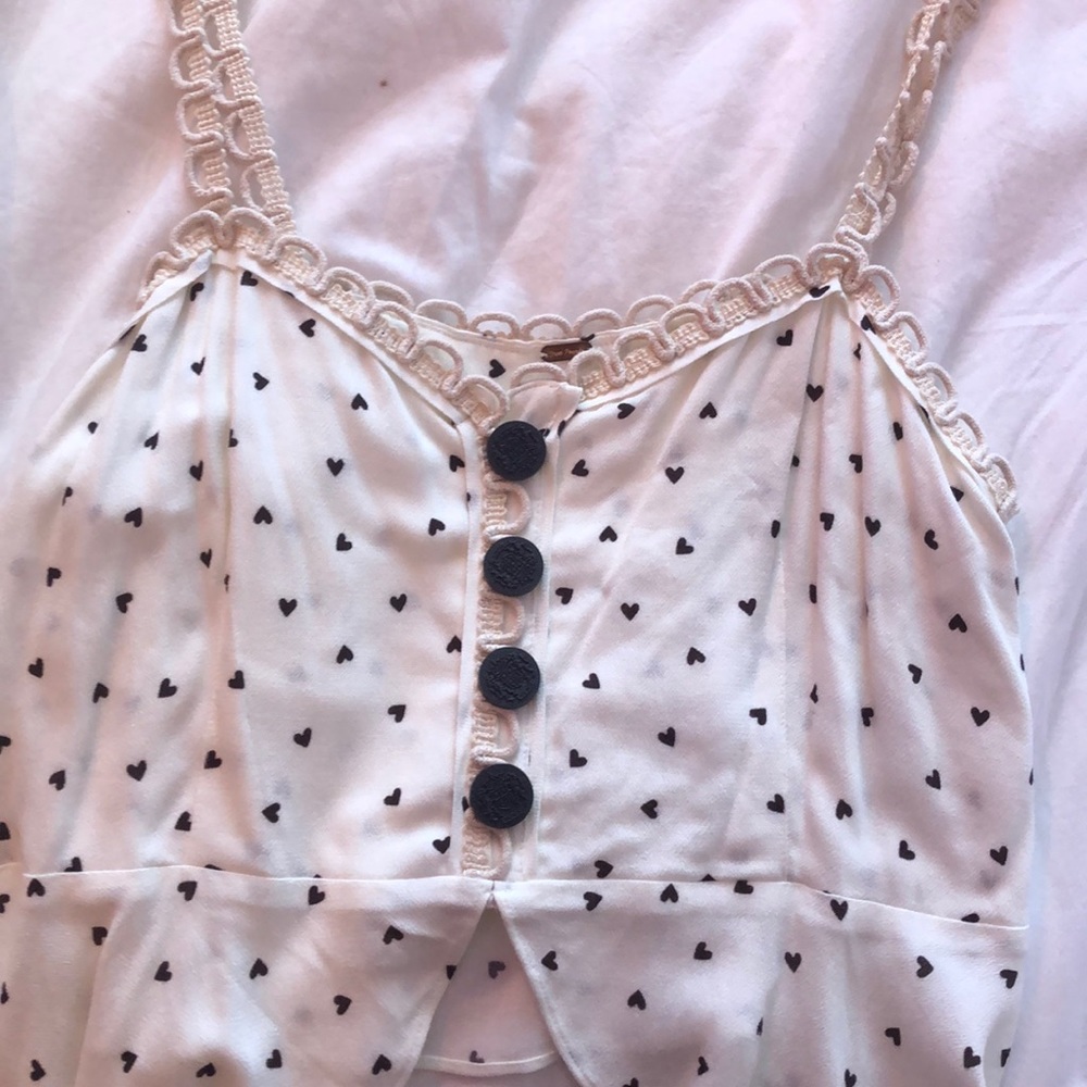 free people heart/crochet tank